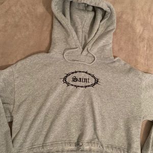 FOREVER 21 GRAY HOODIE